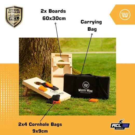Cornhole Set Mini - Wicked Wood - 10mm Cornhole Set Wicked Wood Games