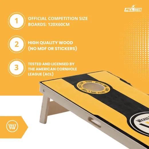 BATTLE ZONE - Cornhole Sæt - 2 bræt / 2x4 poser