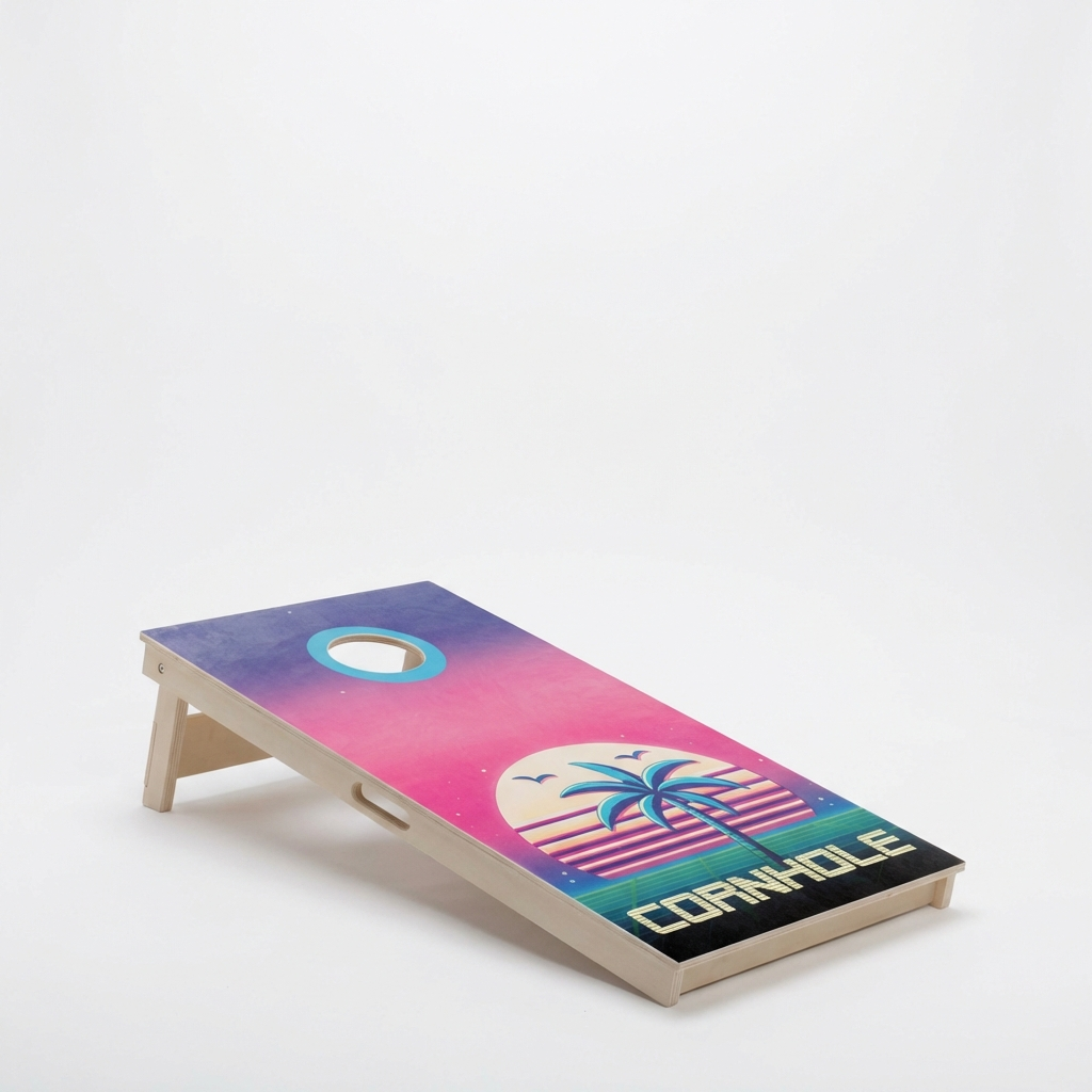 Cornhole Set met Eigen Design - Enkel Board Cornhole sets Wicked Wood Games