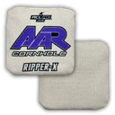 AAR Ripper X 2026 - 1x4 Cornhole Bags - ACL Pro Cornhole Bags AAR White/Purple